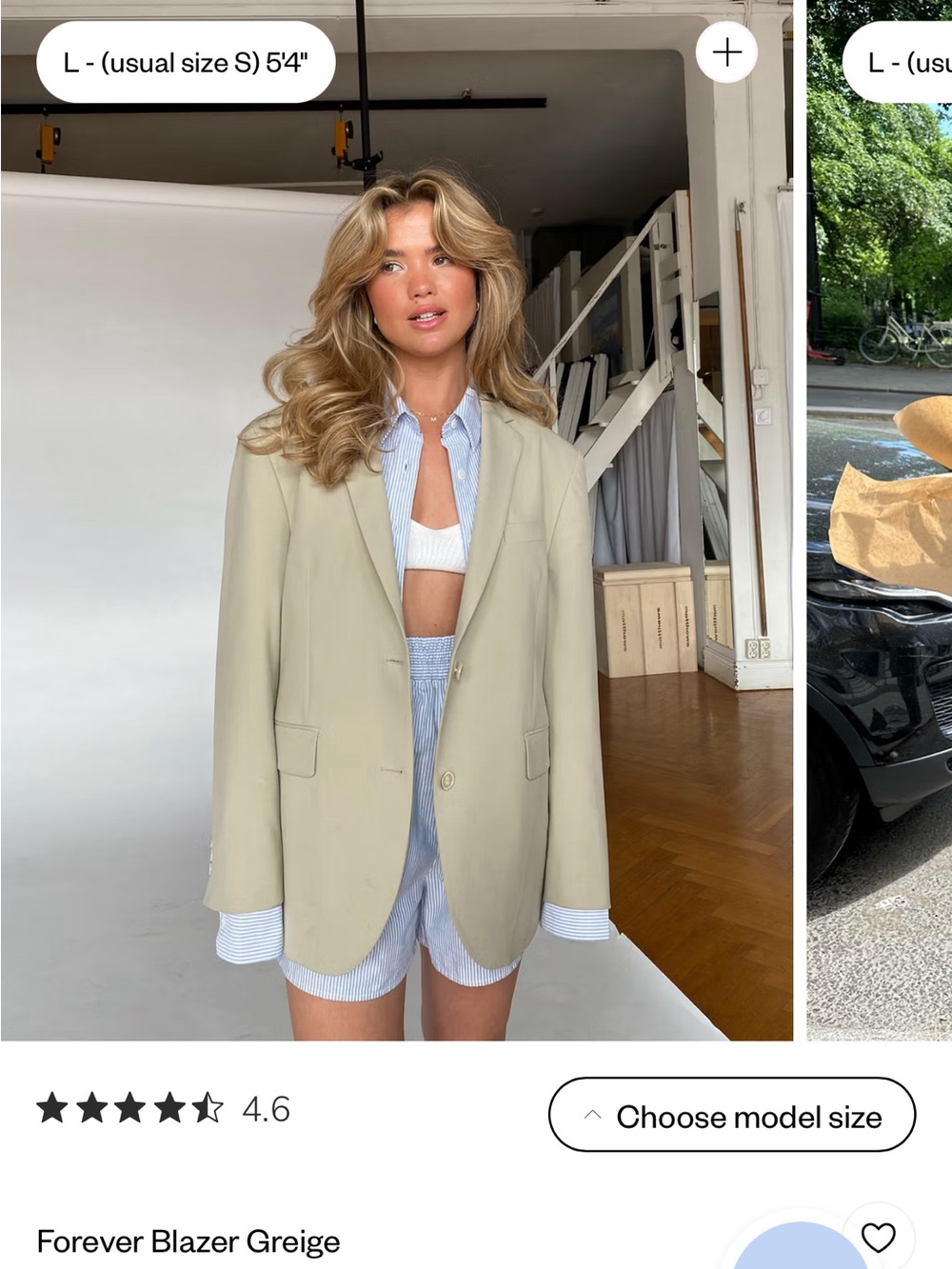 Djerf Avenue Forever Blazer in Greige